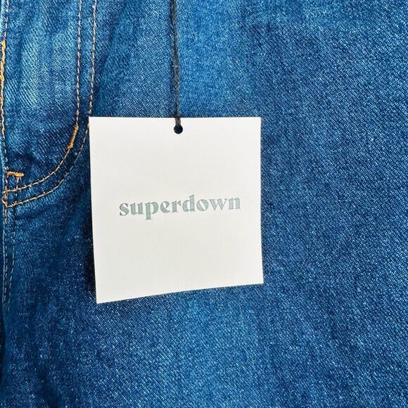 ✨💙 Superdown Revolve Mia Jean Dark Wash Denim 26 NWT 💙✨ - Picture 5 of 10